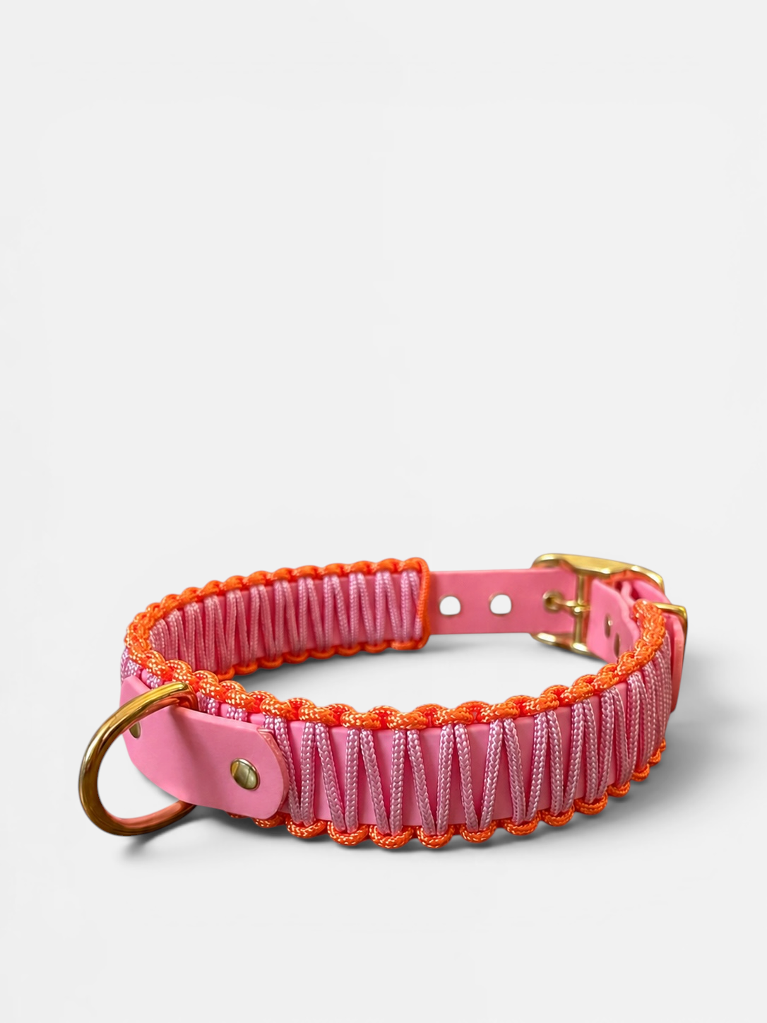 Collier réglable en Biothane et corde PLI Paris