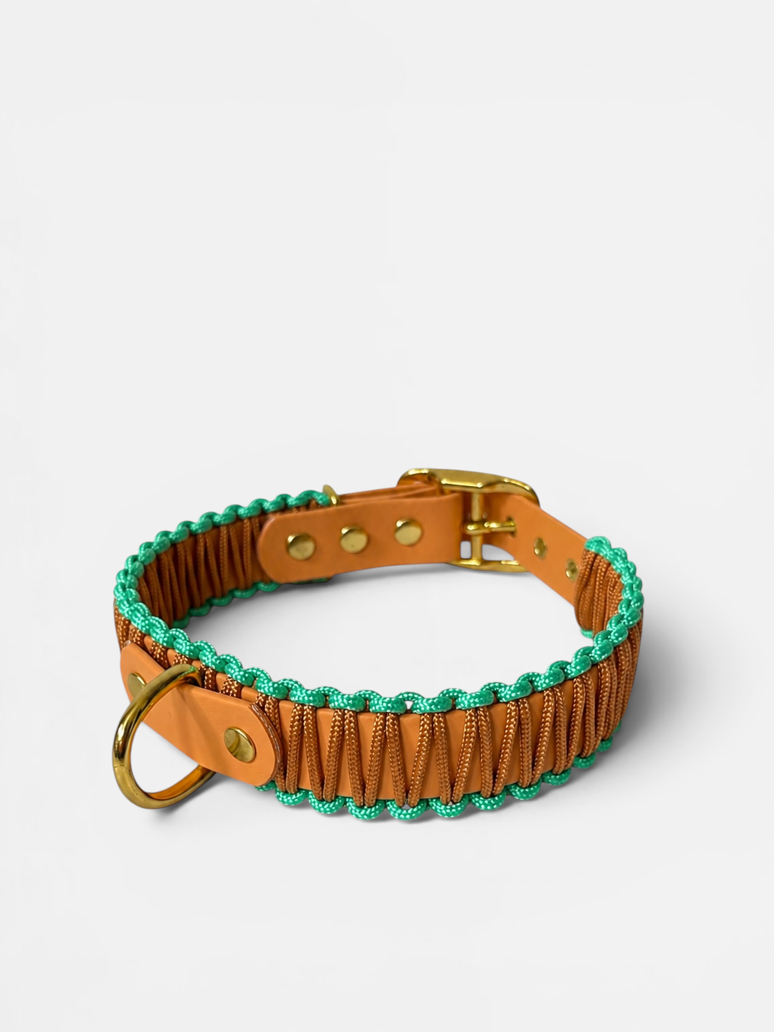 Collier réglable en Biothane et corde PLI Paris