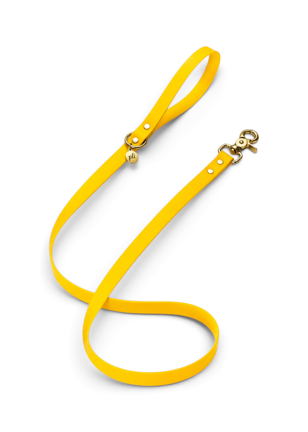 Laisse en biothane Goldy Mama de 1m60 fait main par PLI Paris
