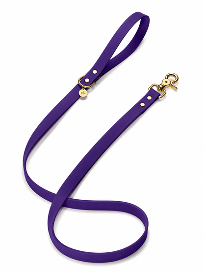 Laisse en biothane Purple Rain de 1m60 fait main par PLI Paris