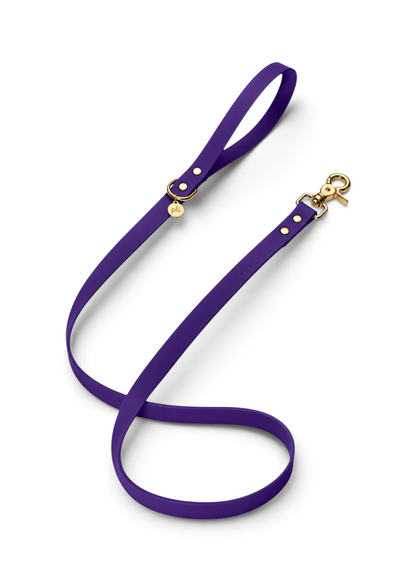 Laisse en biothane Purple Rain de 1m60 fait main par PLI Paris