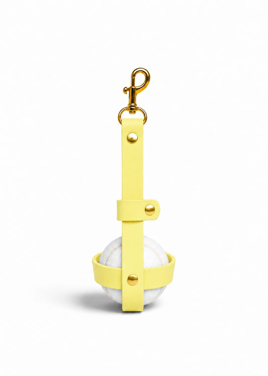 Porte-balle en Biothane Lemon Twist fait main PLI Paris