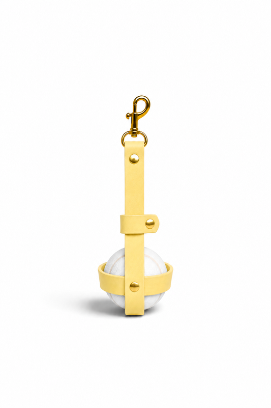 Porte-balle en Biothane Lemon Twist fait main PLI Paris