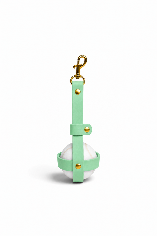 Porte-balle en Biothane Mint To Be fait main PLI Paris