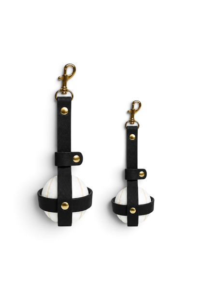 Porte-balle en Biothane Black Mamba fait main PLI Paris