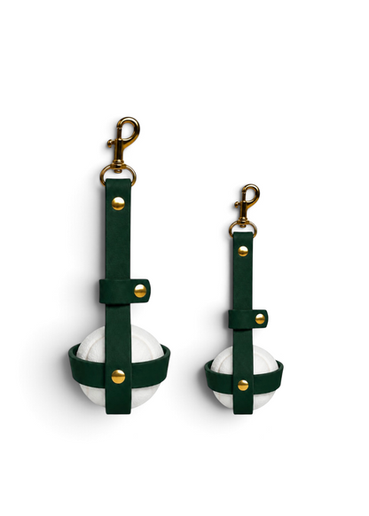 Porte-balle en Biothane Green Forest fait main PLI Paris