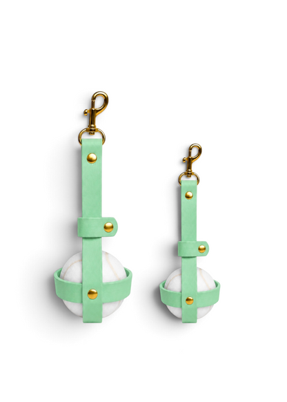Porte-balle en Biothane Mint To Be fait main PLI Paris
