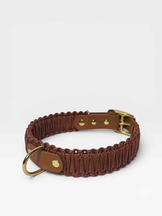 collier réglable en biothane et corde PLI Paris