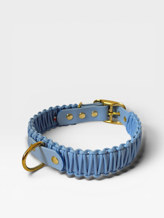 collier réglable en biothane et corde PLI Paris