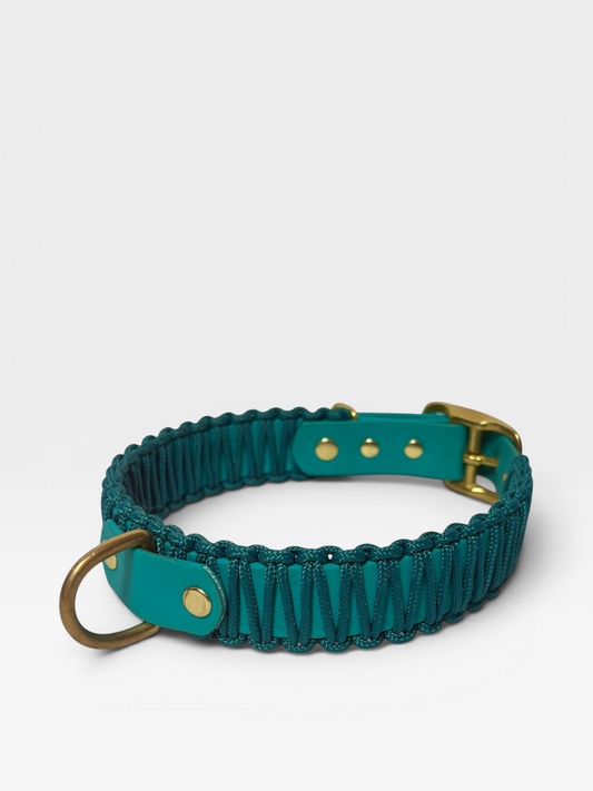 collier réglable en biothane et corde PLI Paris