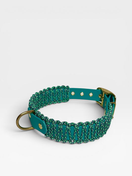 collier réglable en biothane et corde PLI Paris