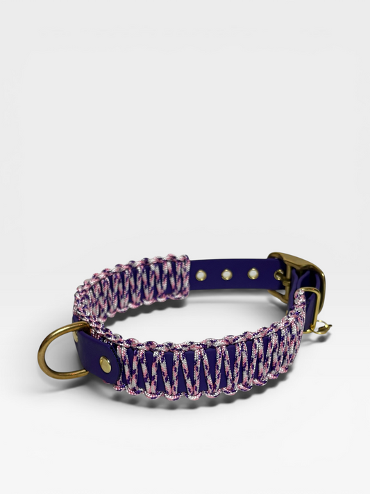 collier réglable en biothane et corde PLI Paris