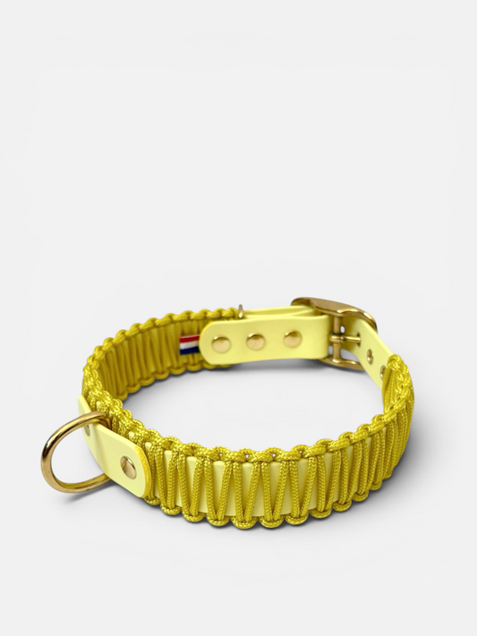 Collier réglable en Biothane et corde PLI Paris