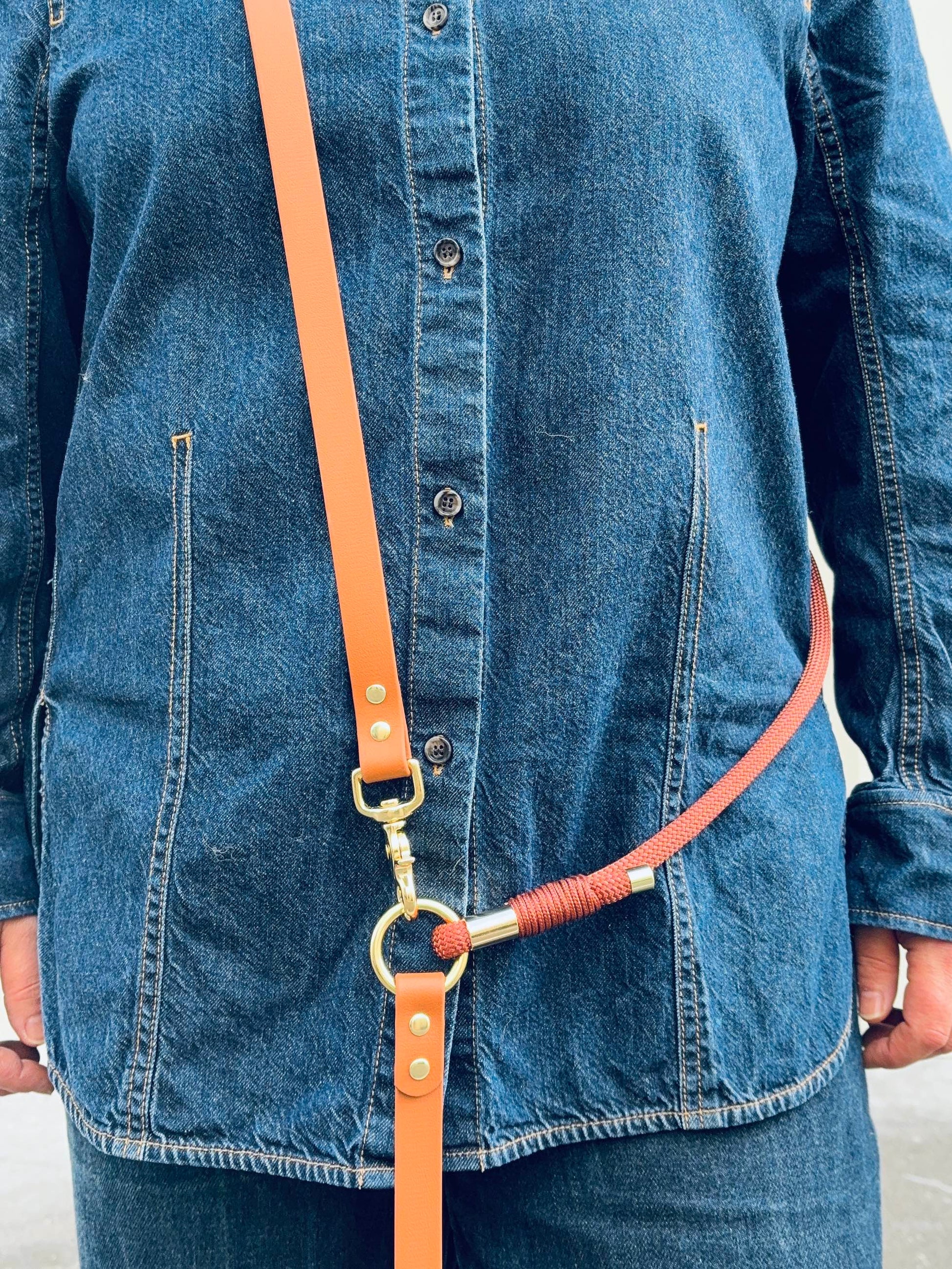 Laisse multi-positions en Biothane et Paracorde PLI Paris