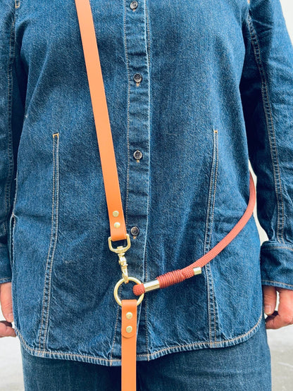 Laisse multi-positions en Biothane et Paracorde PLI Paris