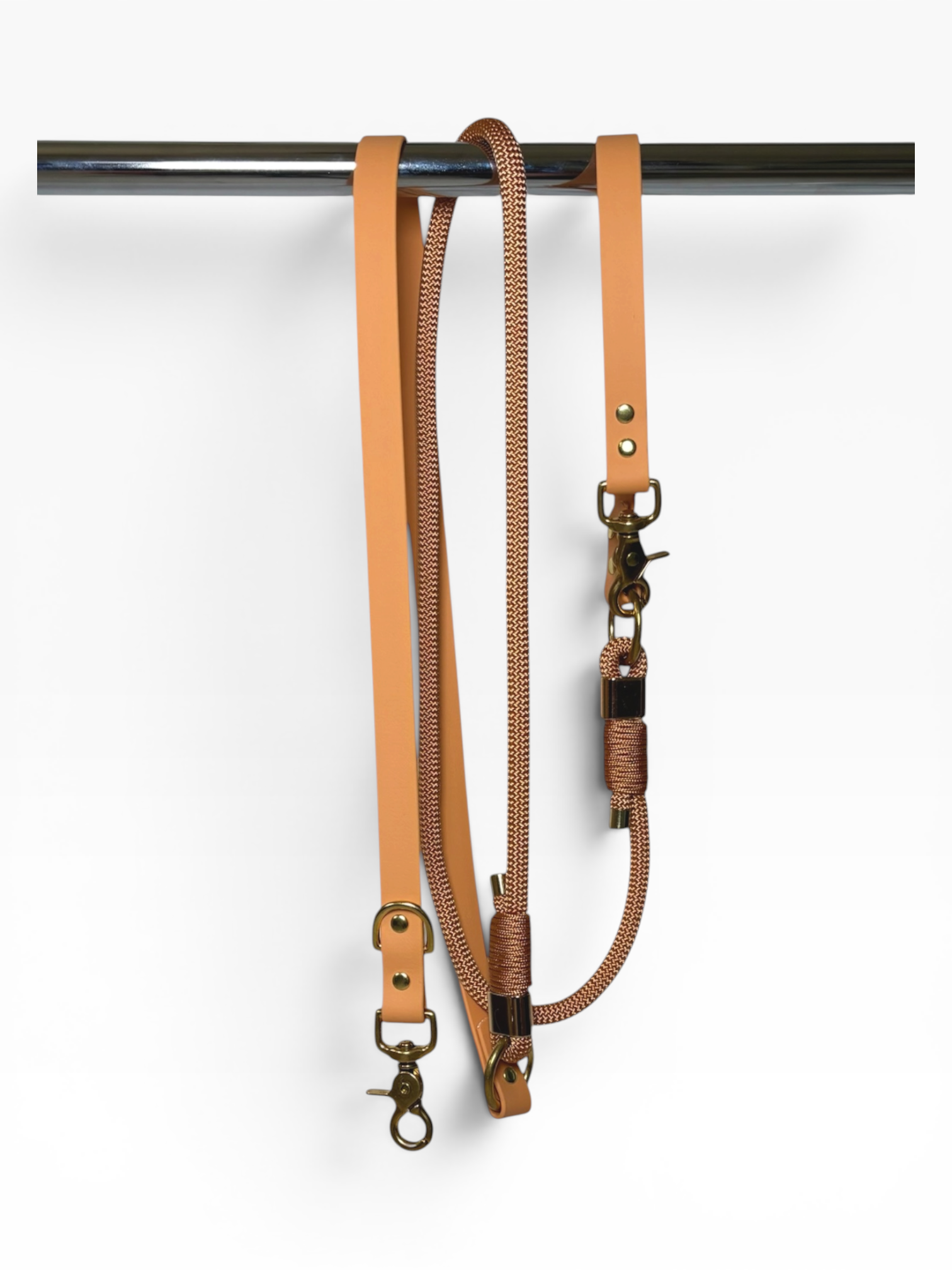Laisse multi-position en biothane et corde PLI Paris