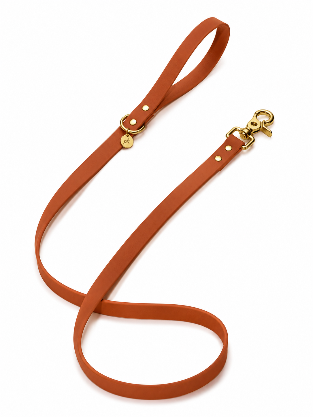 Laisse en biothane Brown Sugar de 1m60 fait main par PLI Paris