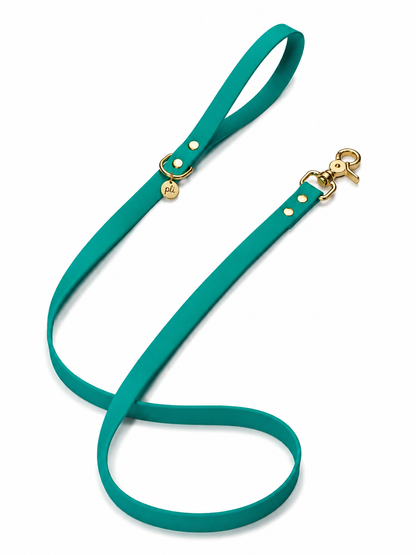 Laisse en biothane Lagoon Lover de 1m60 fait main par PLI Paris
