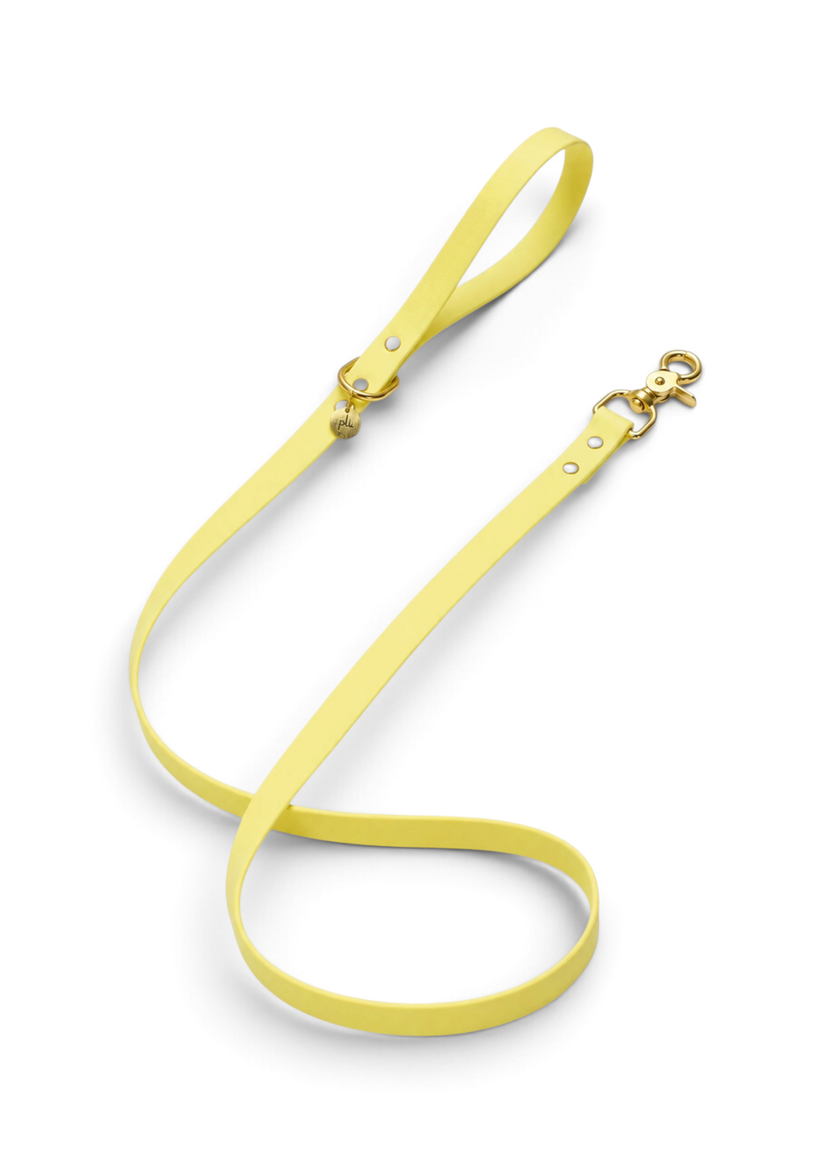 Laisse en biothane Lemon Twist de 1m60 fait main par PLI Paris